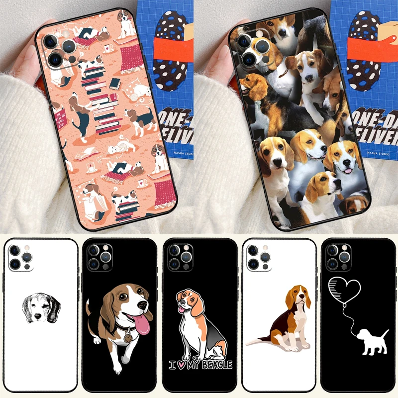 iphone 13 case clear Cartoon Beagle Dog Case For iPhone 13 12 Mini SE 2020 SE 2022 6S 7 8 Plus X XR XS Max 11 12 13 Pro Max Capa iphone 13 case leather