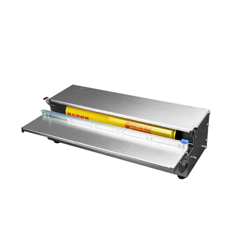 

Supermarket roll plastic film packaging machine sealing machine fruit packag commercial plastic film cutting machine