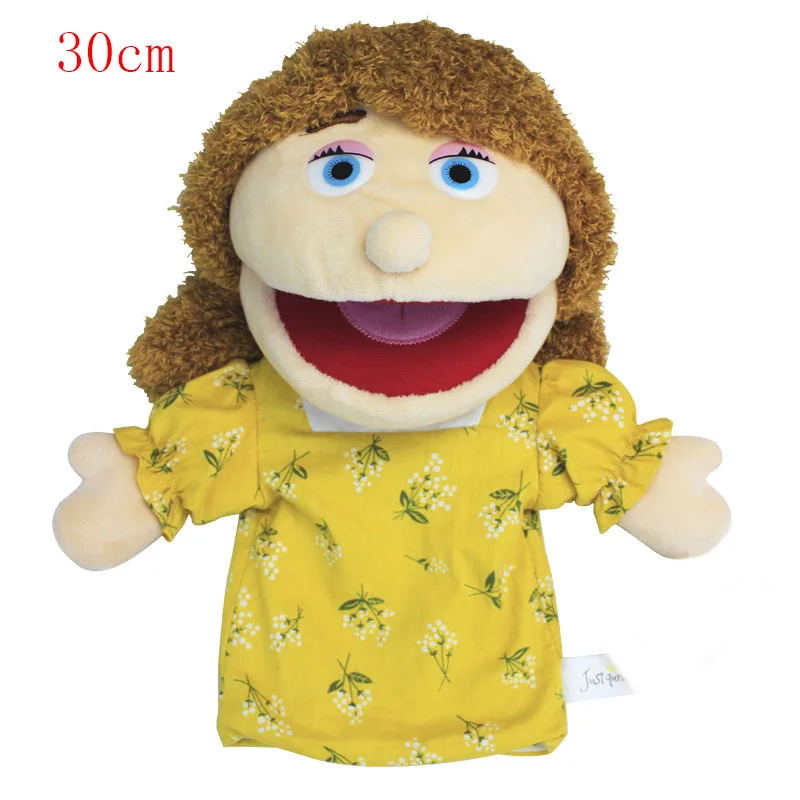 60Cm Jeffy Hat Hand Puppet Jeffy Game Cosplay Plush Stuffed Kids Toy Dolls  Gifts