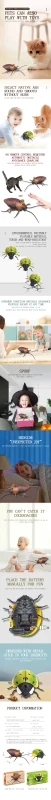 Fine Battery Powered Cockroach Trick Supplies Kids Favorite Party Favor 2