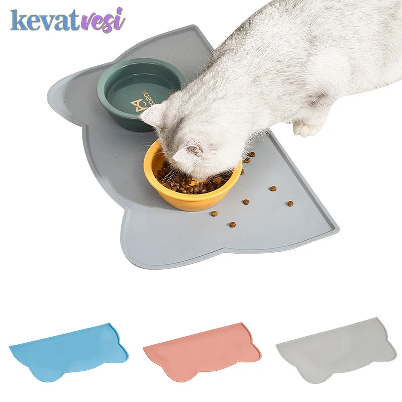 

Silicone Pet Placemat Dog Cat Bowl Food Mat Leak-Proof Cats Meal Mats Waterproof Puppy Feeder Tray Pets Water Cushion Placemat