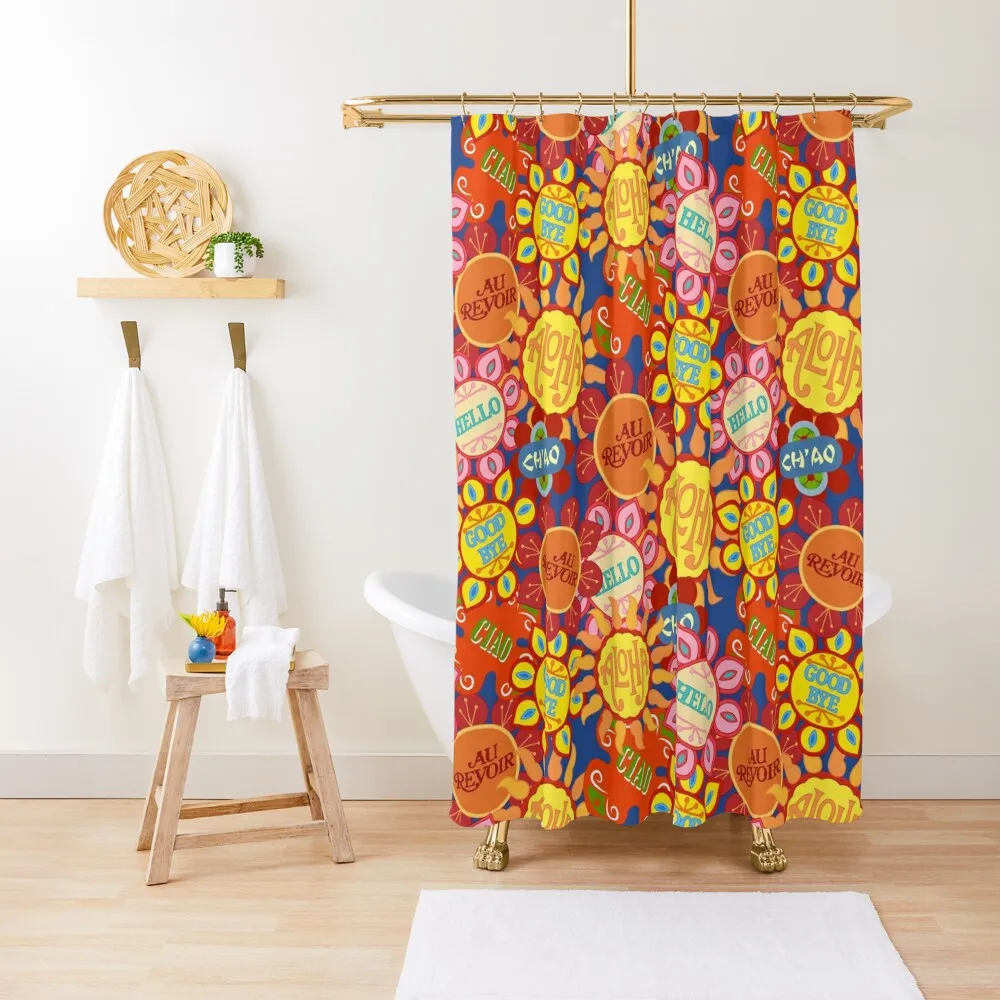 It'S A Small World Flowers (Originale) Tenda Da Doccia Tenda Da Doccia Anime