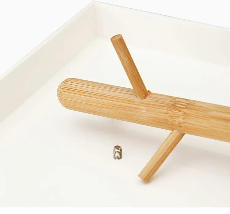 2025 neue Nordic Bambus Baum Zweig Ablage Wohnzimmer Desktop Schlüssel Aufhänger Schmuck Display Rahmen – Detail 23