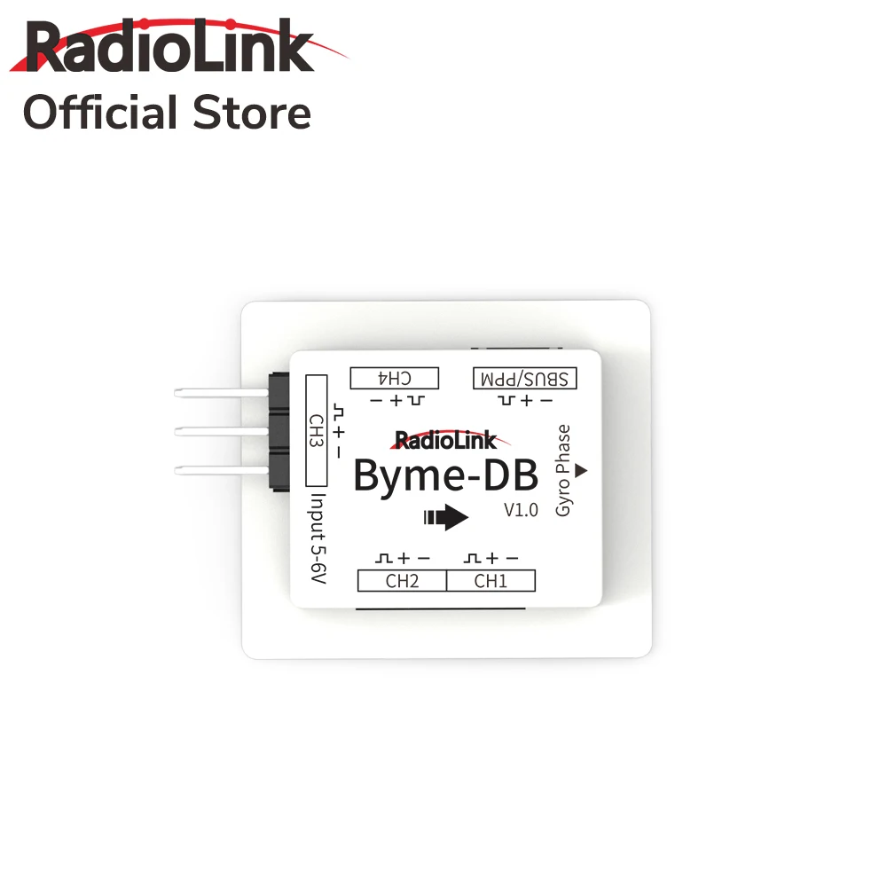 Radiolink Byme-DB Flight Controller, integriertes Gyroskop für Delta Wing Micro Fixed Wing Paper Plane J10 SU27 F22