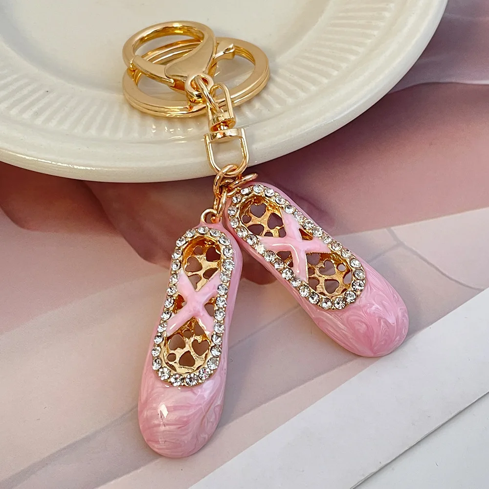 

Стиль балерины, брелок, искусственный кристалл, кошелек, автомобильный брелок, сумка, декоративный брелок, подарки для любителей танцев