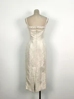 فستان بروتيل نسائي بدون أكمام ، خصر مرتفع ، مزين بالخرز ، مفرغ ، فساتين حفلات أنيقة ، موضة ، جديد ، صيف ، 13DB3604 1