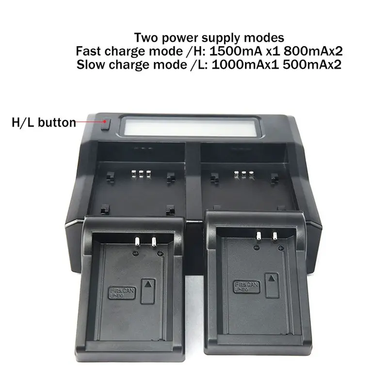 N05R LPE10 카메라 배터리 충전기 캐논 EOS 300D 1100D 1200D 1500D 3000D 배터리 충전기 미국 플러그용 이중 충전 충전기