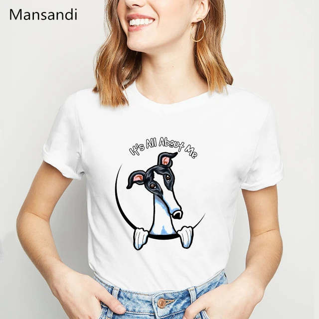 Camisa branca dos amantes do cão dos amantes do cão das mulheres camiseta  branca do tumblr do sexo feminino topos t - AliExpress