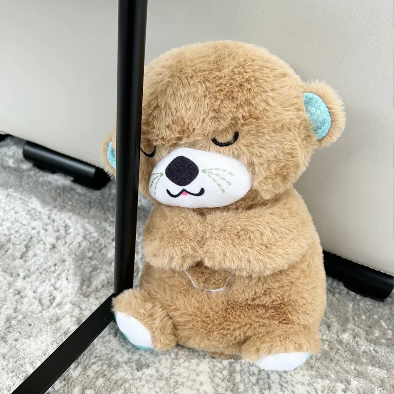 Kids Bear Teddy Playmate Otter Plush Doll Toy Music Companion Sound Light Doll Toy Adult Birthday Christmas Gift 6