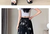 Chinese Style Maternity Culottes Drawstring Waist Wide Legs Trousers Fashion Printing Pregnant Woman Pantskirt Wide Leg Pants 4
