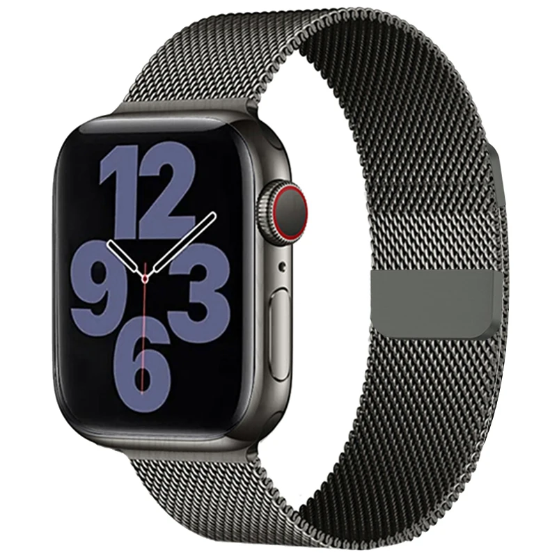 Elegant Milanese Loop Metal Strap for Apple Watch - Premium Stainless Steel Band