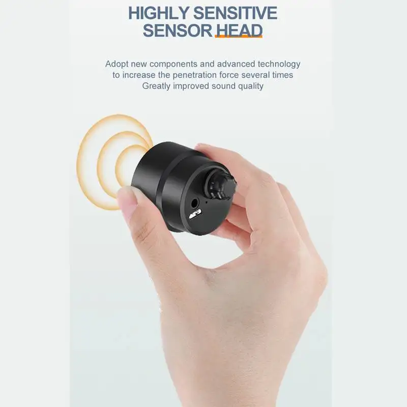 Wall Pipe Leak Detector Noise Filtering Volume Protection Small Size Easy Carry Look for The Sound of Water Waves USB Charging