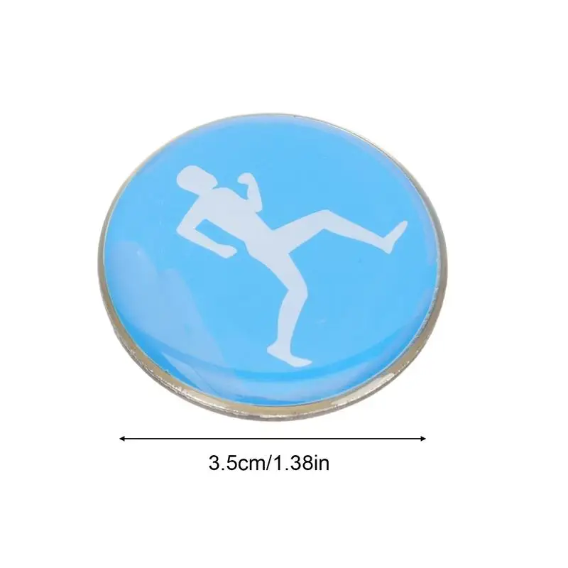 Referee Side Toss Coin Double Face Sports Football Pattern Coin 1pc