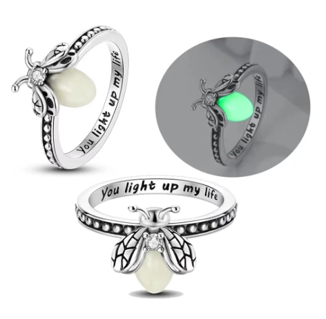 925 Sterling Silver Heart Stone Snowflake Daisy Ring Women For Mother