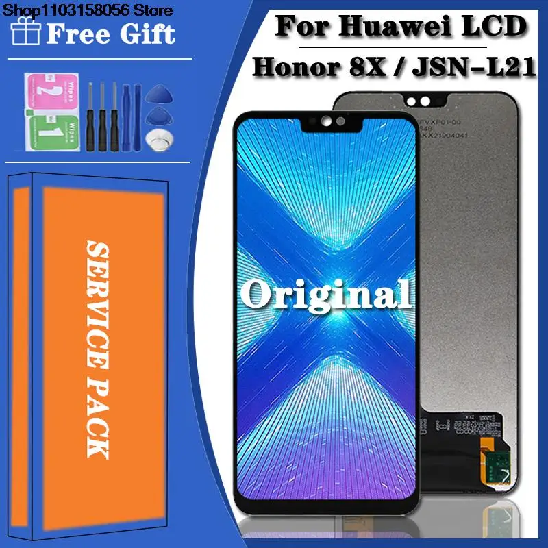 

6.5 "para huawei honor 8x display lcd JSN-L22 JSN-L42 digitador da tela de toque para honra 8x lcd JSN-L11 peças reposição