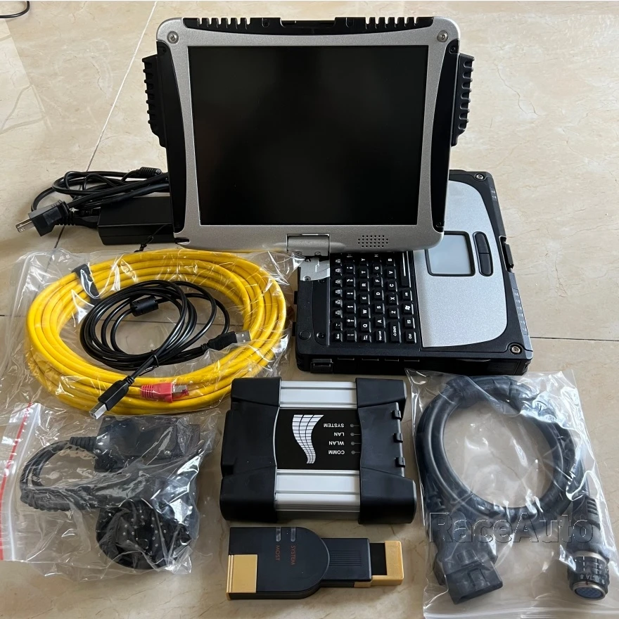 .05 FOR BM/W ICOM NEXT Interface Laptop Toughbook CF19 I5 4G Diagnostic SCANNER PC Software HDD 1TB READY TO USE FULL SET