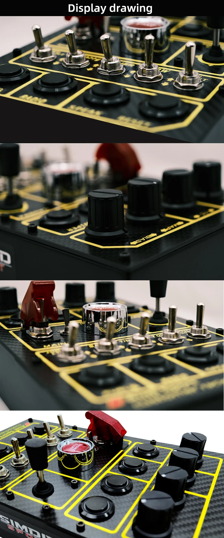 SIMDID-D30 Simracing Button Box-SIMAGIC MOZA FANATEC SIMCUBE can be installed arcade button