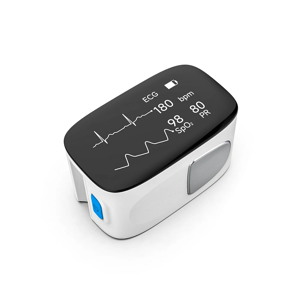 Yongrow Rechargeable Finger Pulse Oximeter ECG Monitoring Blood Oxygen Saturation Meter Heart Rate Oximetro De Dedo Monitor