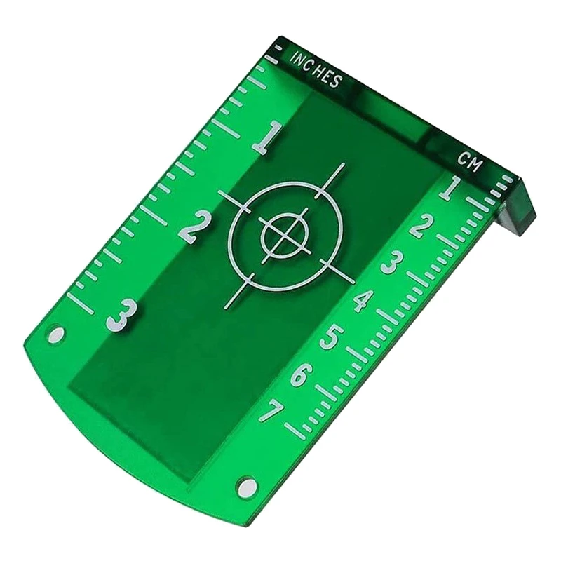 Laser Level Lase Target Card Plate 10cmx7cm for Green Red Lase Reflective Magnetic Plate