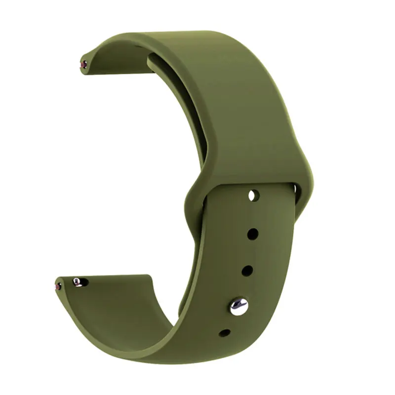 Silicone Watch Strap - 20mm/22mm Adjustable Band, Universal Fit