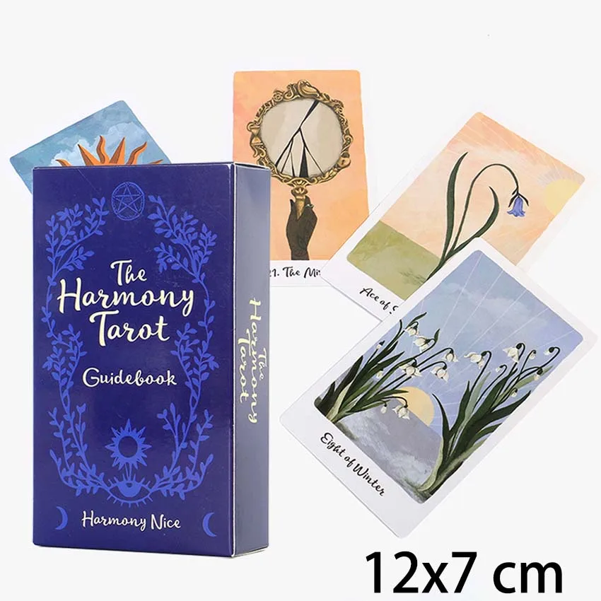 12X7Cm The Harmony Tarot Deck Paper Gioco Di Carte Manuale