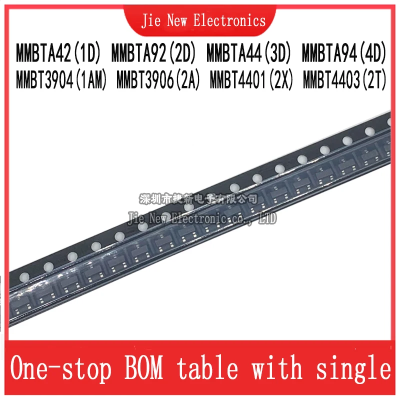 100PCS SOT-23 SMD General Purpose Transistor Set