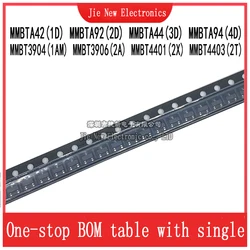 100PCS SOT - 23 SMD General Purpose Transistor Set (MMBTA42 (1D))