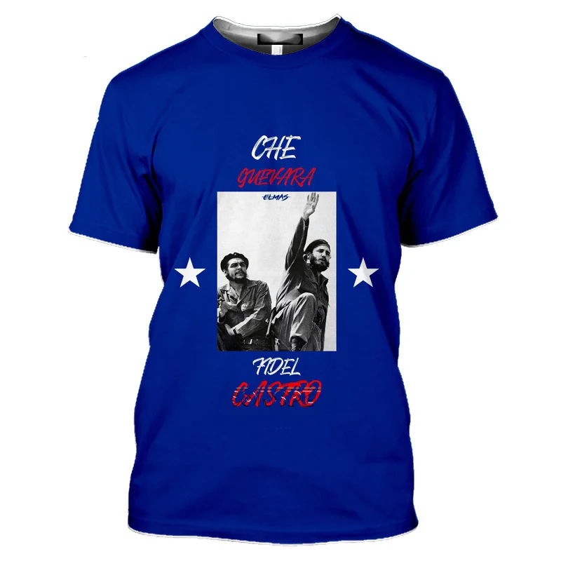 T-shirt Graphique 3D Che Guevara Homme - Style Harajuku, Polyester - Tailles Selon Guide, Neuf Avec étiquettes