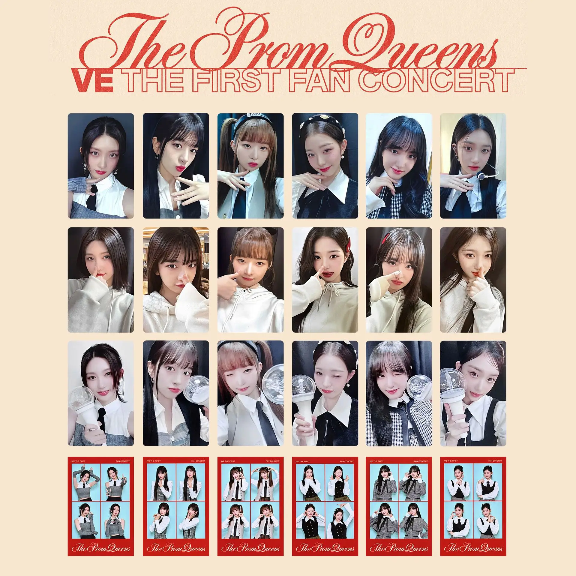 

6pcs/set Kpop Idol IVE Lomo Cards 2023 Photocards Photo Card Postcard for Fans Collection
