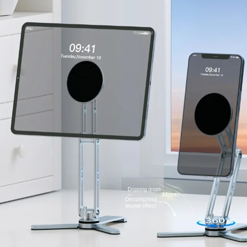 Magnetic 360° Rotatable Foldable Tablet & Phone Holder