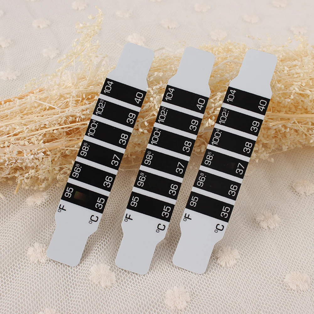 5/10/20Pcs Flexible And Reusable Forehead Bar Thermometer Temperature Stickers For Testing Fever In Infants And Children Product