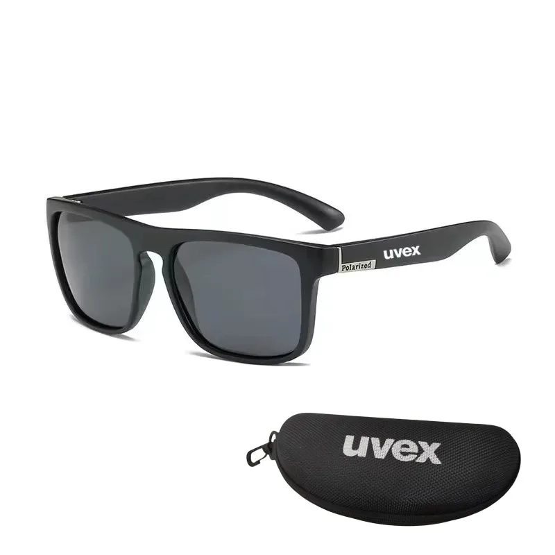 UVEX Men's Polarized Sunglasses Colorful Film Sports Sunglasses Elastic Paint PC Frame Glasses sun glasses