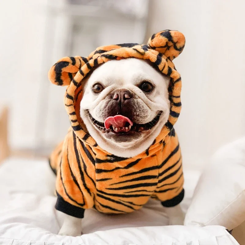 Dog Clothes Warm Fleece Pet Dogs Hoodie Dog Clothes for Small Dogs Winter Pet Clothing Puppy Cat Costume French Chihuahua Jacket