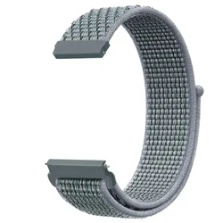 Nylon Loop Smartwatch Strap, 20mm/22mm, Versatile and Durable - Width 22mm (Obsidian gray)
