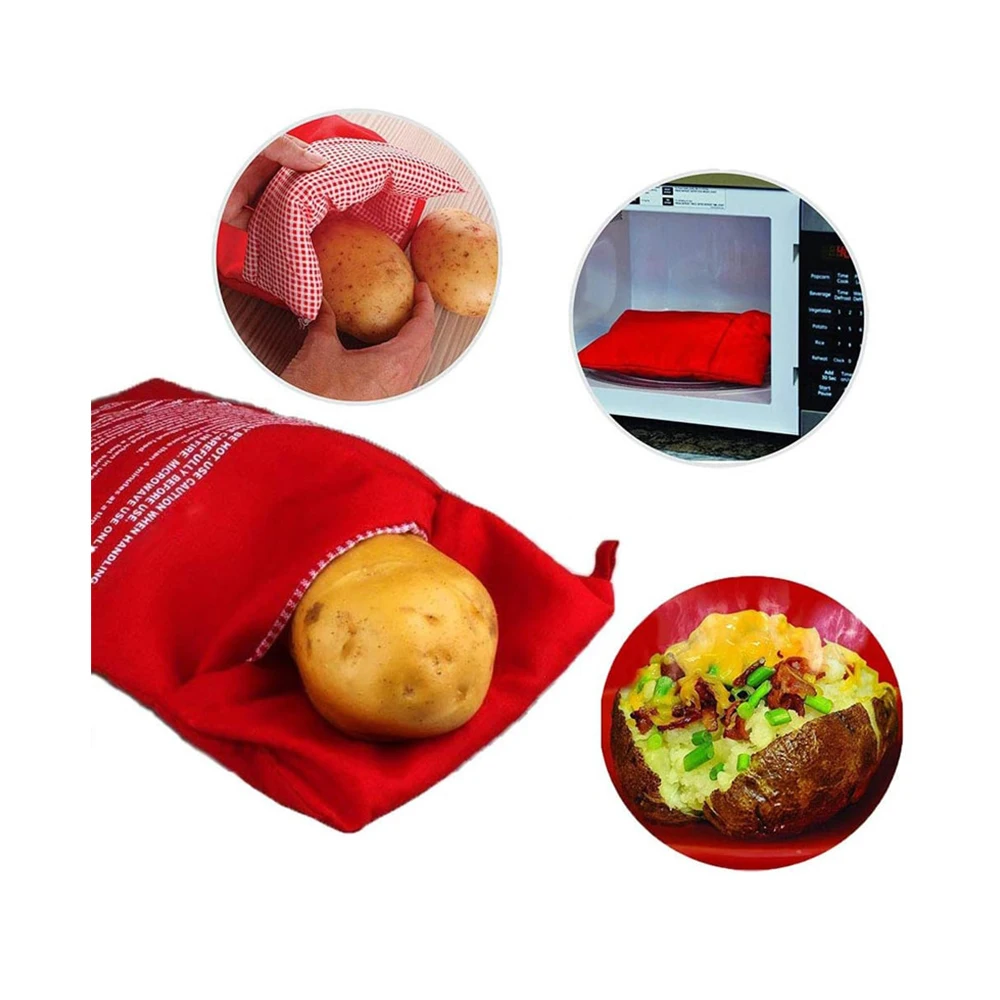 1pc Microwave Oven Baked Bags Potatoes Corn Sweet Potato Heating Tools Reusable
