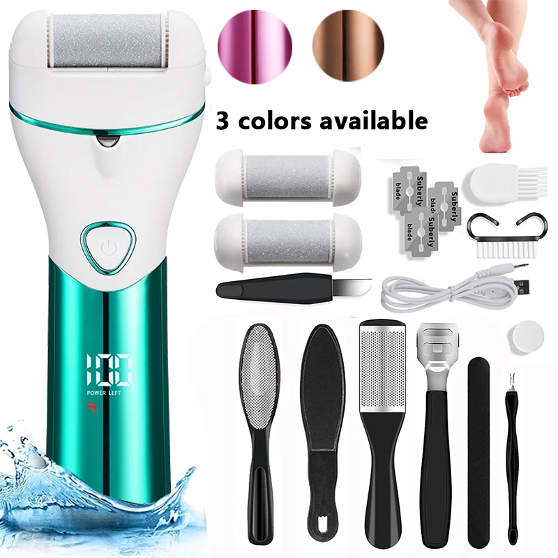 New Electric Foot Dead Skin Scrubber High Quality Vacuum Professional Nano Glass Pedicure Tools Rechargeable Callus Remover 1pc professional nano glass foot file scrubber for woman heels dead skin callus remover feet skin care foot care pedicure tools