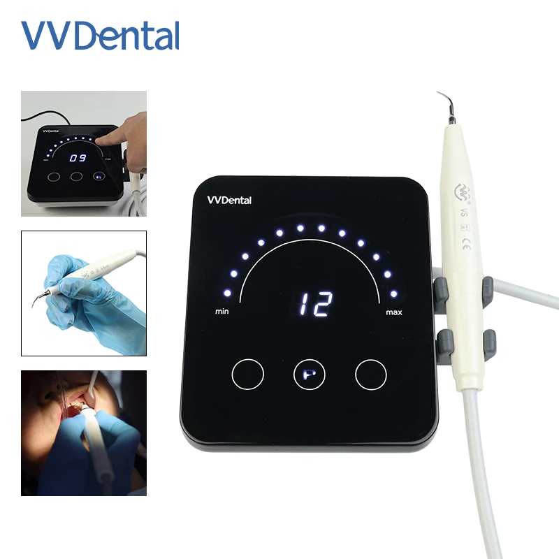 VV Dental Hot Sale Ultrasonic Scaler With 5 Tips Dentistry Scaling Sonic Irrigator Endo Teeth Scaler Fit for SATELEC/DTE 22pcs lot high quality 1cm width boutique solid ribbon covered plastic headband with teeth girls kids hairband hair accessories