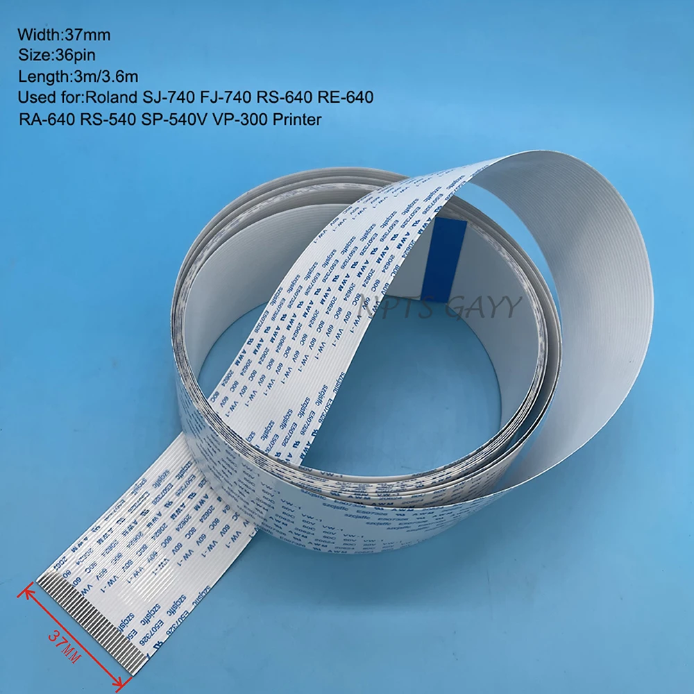 

5PCS 36pin 3M 3.6M Main Board Cable Long Date Cables For Roland SJ-740 FJ-740 RS-640 RE-640 RA-640 RS-540 SP-540V VP-300 Printer