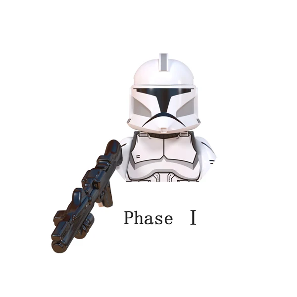Clone Wars Phase Ⅰ and Phase Ⅱ Clone Troopers Series Building