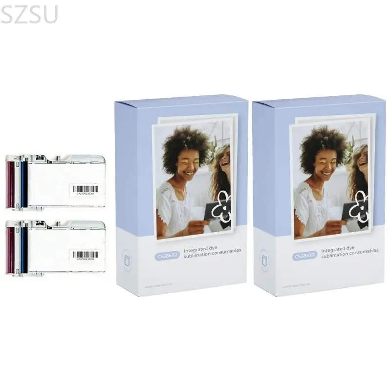 CP2100 포토 프린터 인쇄 편의성을 위한 SZSU 1/2/5 박스 인화지 교체