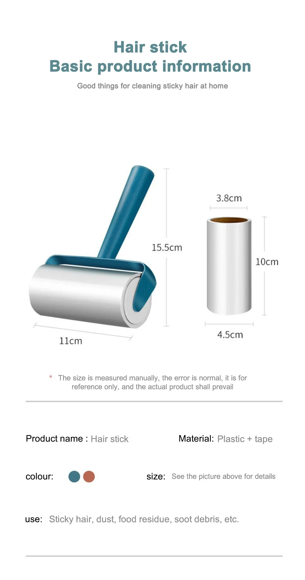 Sticky Roller Brush - Demonstrating Effectiveness on Pet Hair