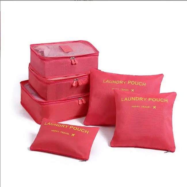 6 PCS Travel Storage Bag Set for Clothes Tidy Organizer in Wardrobe Suitcase travel bags storage bag
