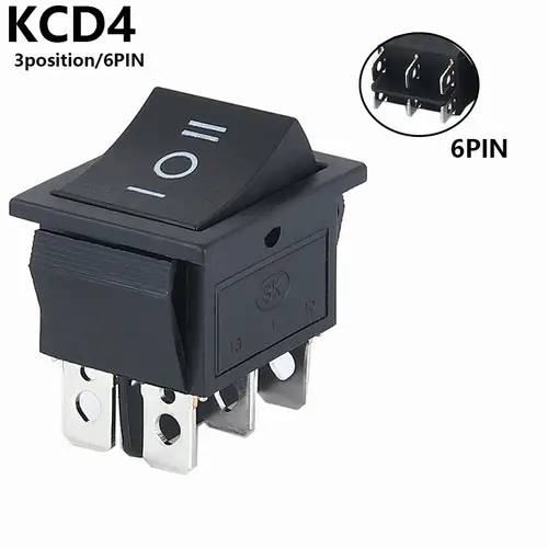 Latching Rocker Switch Power Switch I/O 4 Pins 6 Pins with Light 16A 250VAC 20A 125VAC KCD4 2/3position - Image 22