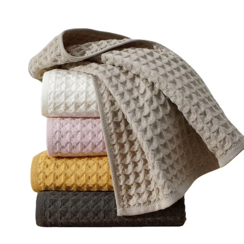 

Bathroom Face Towel 100% Cotton Honeycomb Large Bath Towel Home Soft Absorbent Men & Women Hotel Gift Towel Set 70X140CM 34X74CM