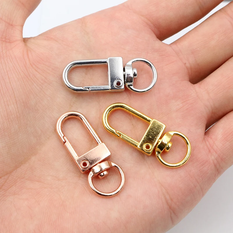Lobster Clasps 10pcs/lot Gold Silver Plated DIY Jewelry Making Findings for Keychain Neckalce Bracelet Supplies
