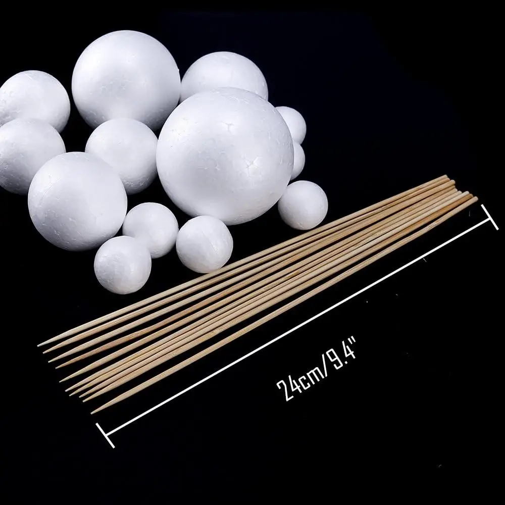 Styrofoam Ball Solar System Sizes