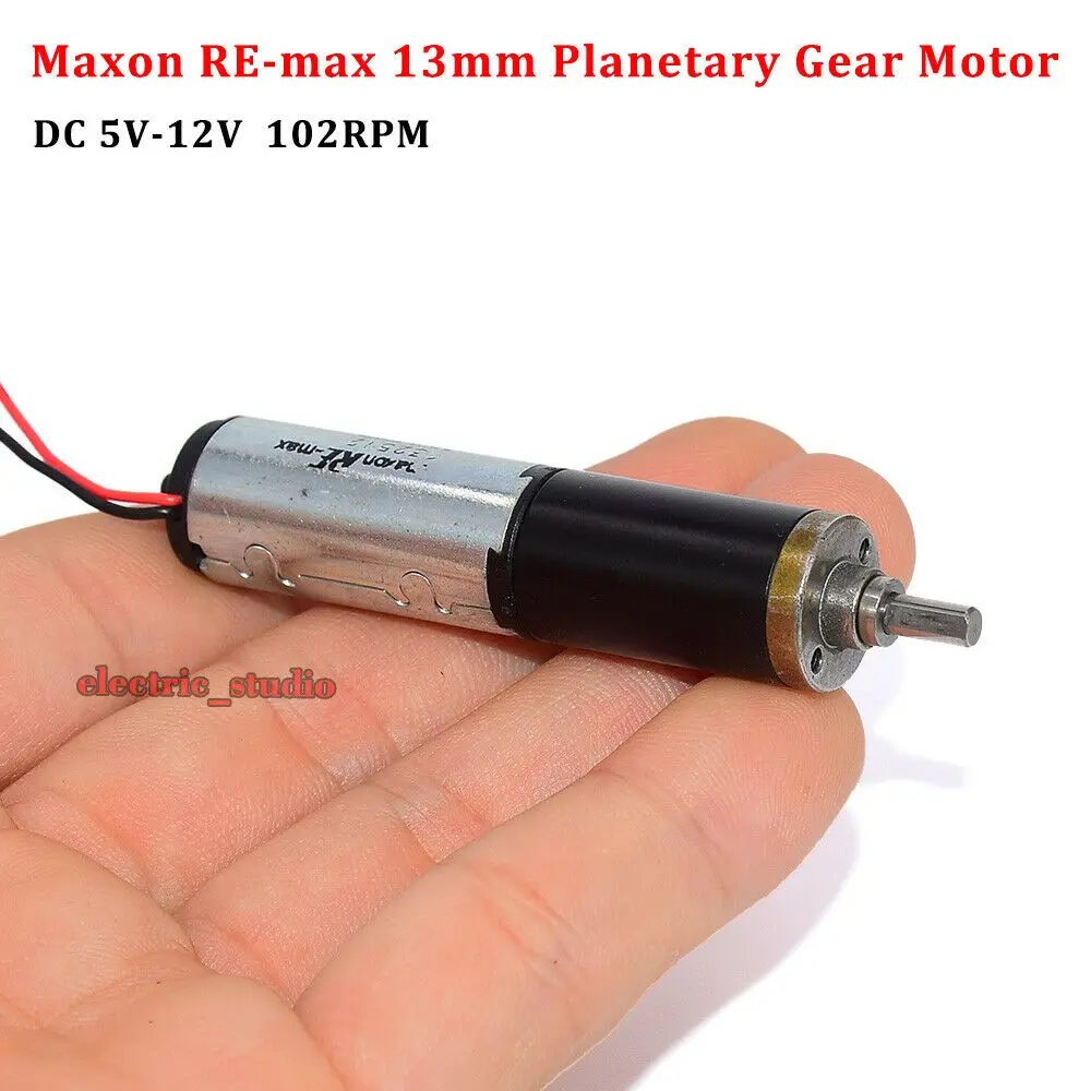 스위스 Maxon-RE13 미니 코어리스 기어 모터, 13mm DC 5V-12V 저속 유성 풀 메탈 기어 박스 효율 기어 모터 DIY 로봇