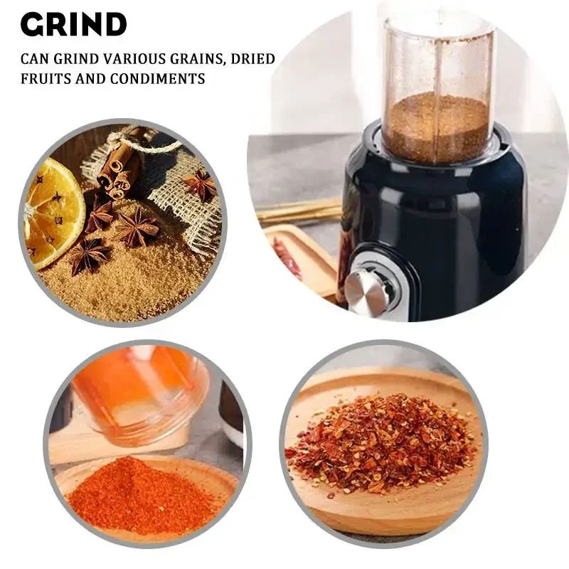 2-in-1 1.5L High Power Blender Mixer Electric Juicer Machine Smoothie Blender Food Processor Personal Juice Cup