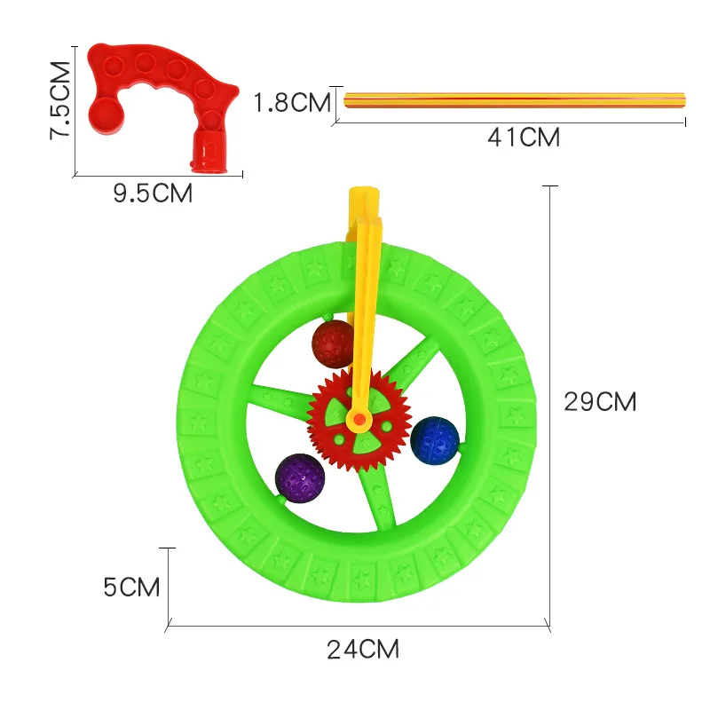 New Large Car Wheel Stroller Toy Infant Toddler Walker Single Wheel Push Rod Car Exercise Kids Sense Of Balance Stroller Toys