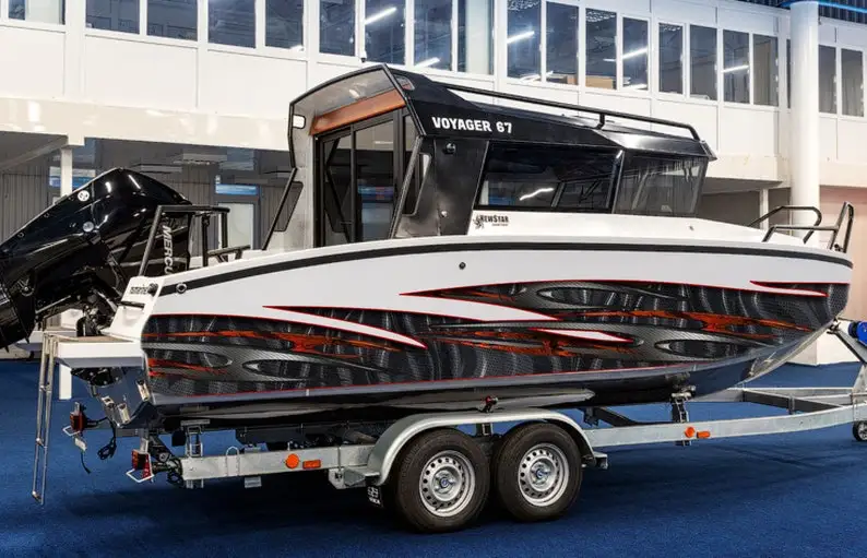 

3D Tribal Ripped Metal Vinyl Wrap, Tattoo Boat Decals, Watercraft Vinyl, Tribal Yacht Vinyl, Ranger Boat Decals and Stickers - Z